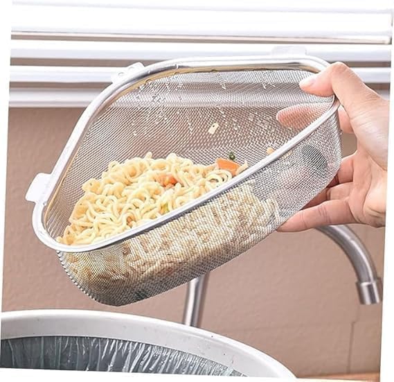 Kitchen Sink Drain Basket Triangle Shape Stainless Steel
